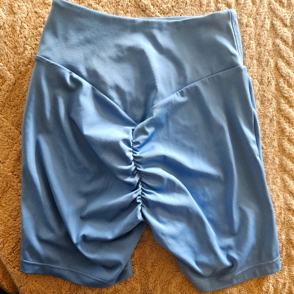 Gymshark Pants - Gymshark power shorts size small blue
